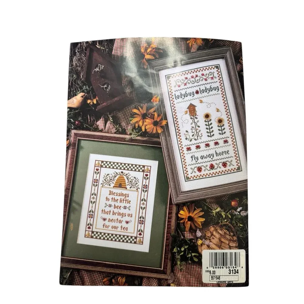 Vintage Joy In The Journey Bible Quotes Cross Stitch & Beads Design Booklet 1999